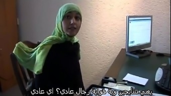 Moroccan trail jamila sampled lesbian intercourse by using dutch bones(arabic subtitle)