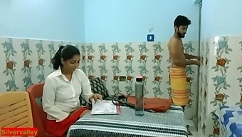 Indian hot girls fucking with teacher for passing exam! hindi hot sex