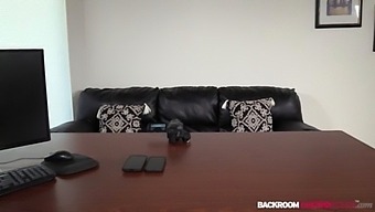 Brcc - 19yo ginger gets both her holes dicked and toyed in casting!